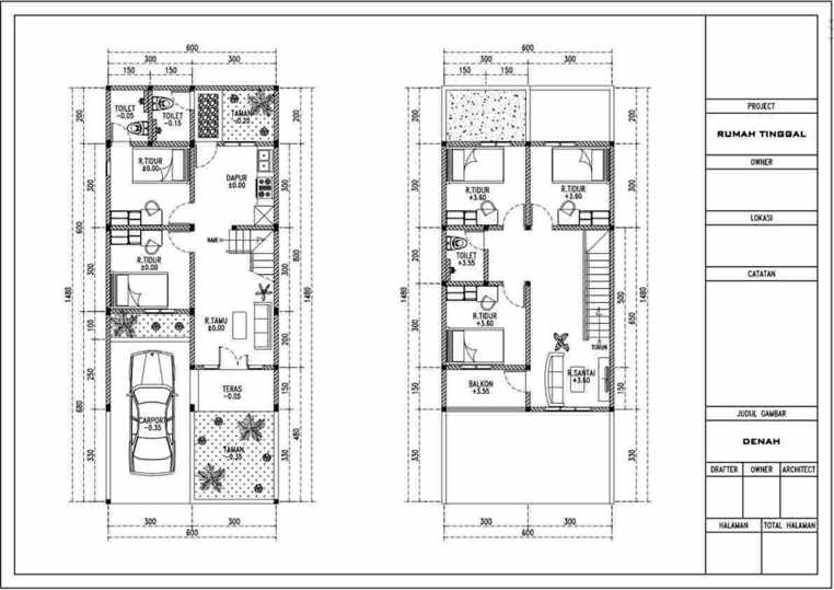 Kontraktor Rumah Bojonegoro, Harga rumah minimalis 2 lantai biaya 300 jt an denah
